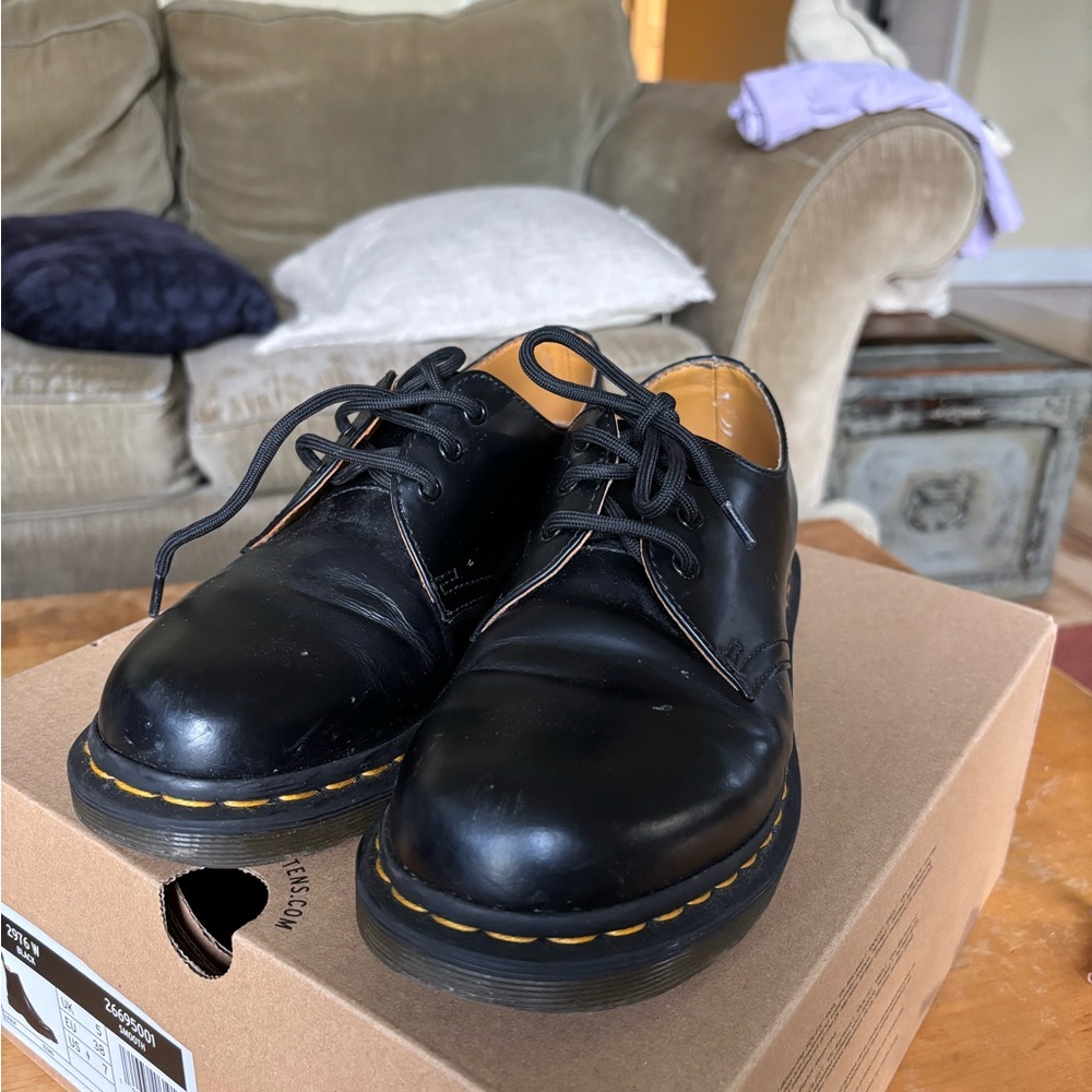 Dr. Martens Black Leather Oxfords